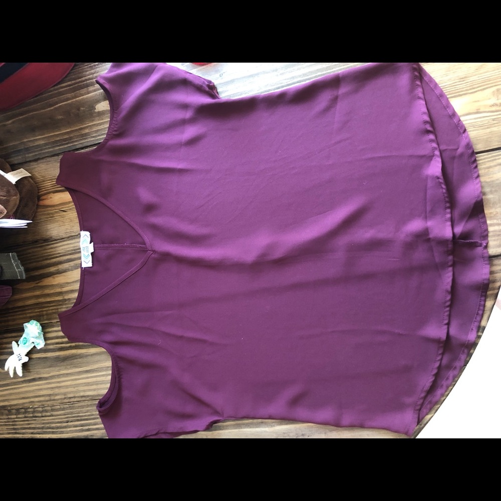 Small pink rose cold shoulder top